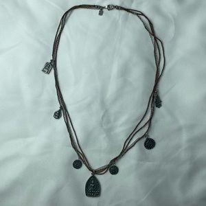 Tat2 Designs “Antiquities” bronze Bead Silver Buddha Charm Necklace